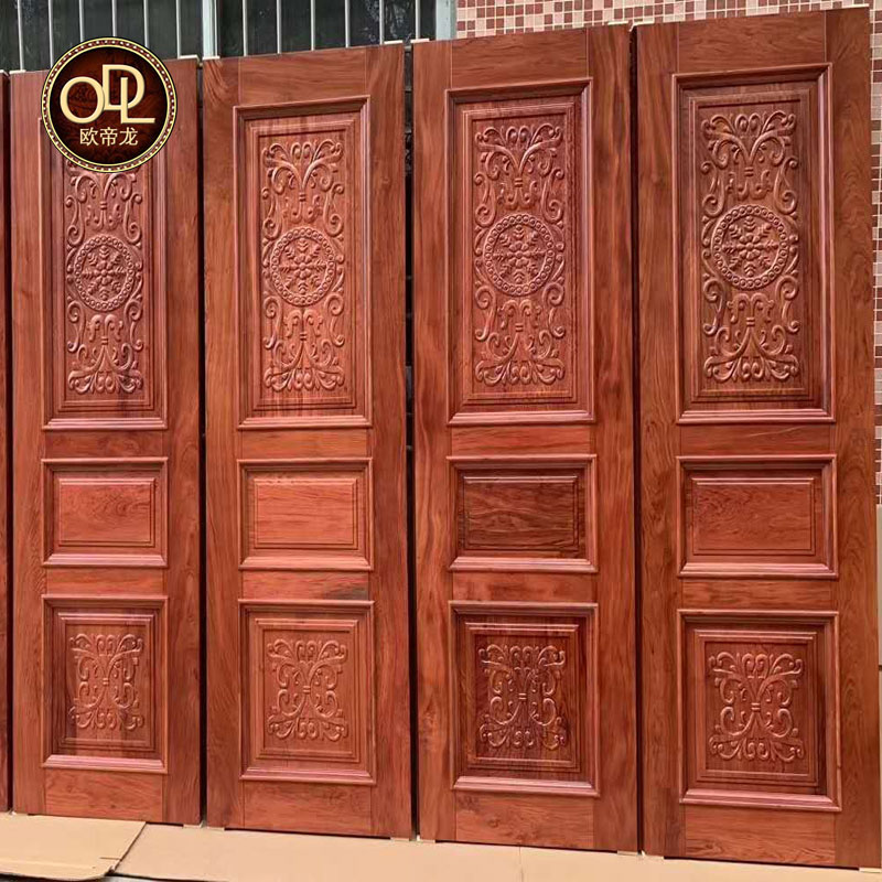花梨木門(mén)雙扇大門(mén)好不好看
